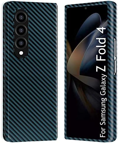 kaisenkec Slim & Vékony Esetben Kompatibilis a Samsung Galaxy Z Fold 4, - Os Szén-Rost Fedezni Z Fold 4 7.6 5G, Matt Fekete