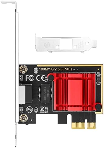 Vogzone 2.5 Gb-os PCIe Hálózati Adapter Realtek RTL8125B, 2500/1000/100Mbps Gigabit Ethernet Kártya RJ45 LAN Port Játék/Iroda, a Wake on LAN