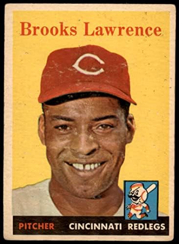 1958 Topps 374 Brooks Lawrence Cincinnati Reds (Baseball Kártya) Dean Kártyák 2 - JÓ Vörösök