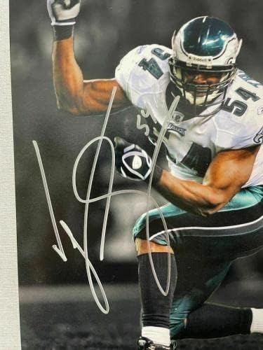 Jeremiah Trotter aláírt dedikált Philadelphia Eagles 8x10 reflektorfénybe fotó SZÖVETSÉG - Dedikált NFL-Fotók
