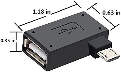 Oassuose 3 Csomag OTG Kábel Adapter Tűz TV Stick 4K Max/Kocka/Lite,Powered Micro USB-USB OTG Adapter Kompatibilis Android Okostelefonok,Táblagépek,Fogadó