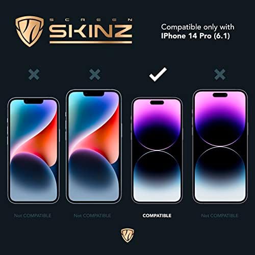 Képernyő Skinz OneTouch Kompatibilis az iPhone 14 Pro, Teljes Lefedettség Esetben, Barátságos Pohár Film, Könnyű Telepítés, Ultra-Vékony