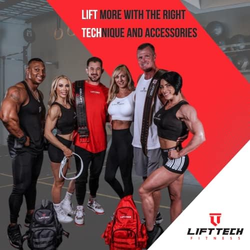 Lift Tech Fitness 4 súlyemelő Öv - Bőr Edzés Öv Férfi & Nő - Gym Öv Felhúzás, Guggolás, Erőemelés, Crossfit, erősítő edzés - 4PRO Bőr