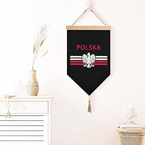 Nudquio lengyel Zászló - Polska Sas Pamut Ágynemű Lóg a Zászló Falra Jele, Festmény, Kép a Home Office Garden Tornácon Dekoráció