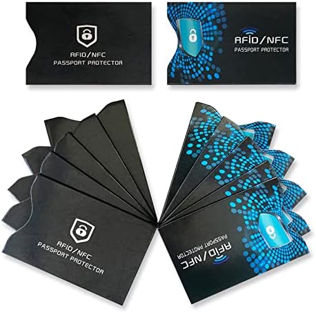 NC RFID-Blokkoló Ujjú (12 Hitelkártya Birtokosok/Védelmezők, 2 Egyedi Minták) Prémium Személyazonosság-Lopás elleni Védelem Beállítása