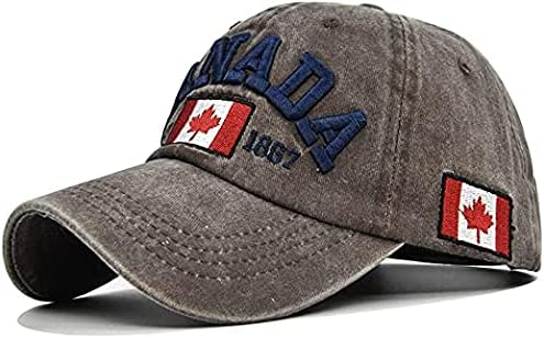 Kanada Apa Pamut Unisex Baseball Sapka Maple Leaf Hímzett Férfi, illetve Női Állítható Apa Sapka