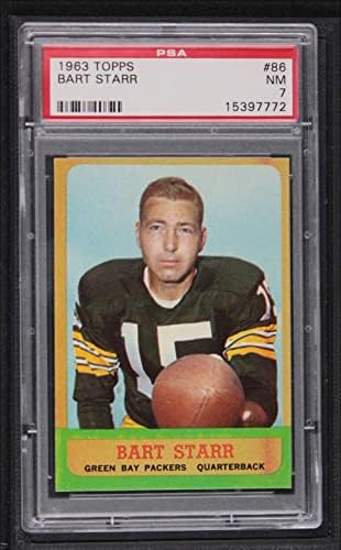1963 Topps 86 Bart Starr Green Bay Packers (Foci Kártya) PSA a PSA 7.00 Packers Alabama