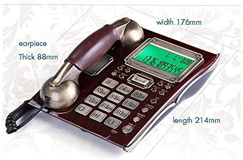 UXZDX CUJUX Vezetékes Telefon Hívófél-AZONOSÍTÓ, Ébresztőóra Funkció, Bizalmas Tárcsázás Európai Antik Régi Vezetékes Telefon,