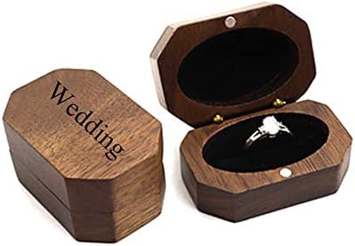 Egyedi, Fából készült Gyűrű Doboz Esküvői Szertartás Személyre szabott Javaslatot gyűrűhordozó Doboz Eljegyzési Gyűrű, Doboz,