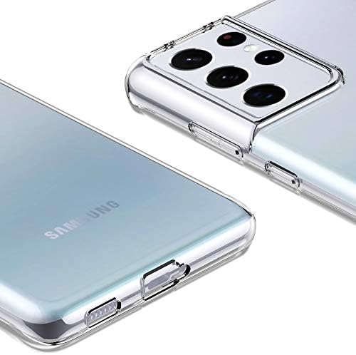 Samsung Galaxy S21 Ultra Tiszta Ügy, CASEVASN Ultra [Slim Vékony] Rugalmas TPU Anti-Semmiből Gél Gumi Puha Bőr, Szilikon Védő Telefon