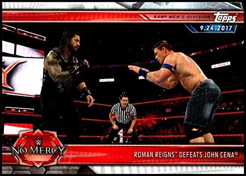 2019 Topps Út WrestleMania 3 Római Uralkodik Legyőzi John Cena Birkózás Trading Card