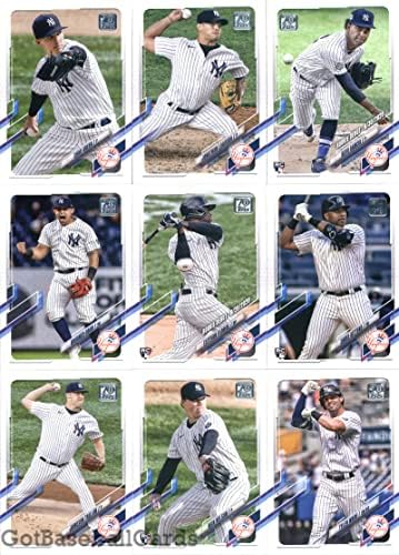 2021 Topps Frissítés New York Yankees Csapatát Készlet 12 Kártyák: Clarke Schmidt(US2), Corey Kluber(US52), Tyler Wade(US115),