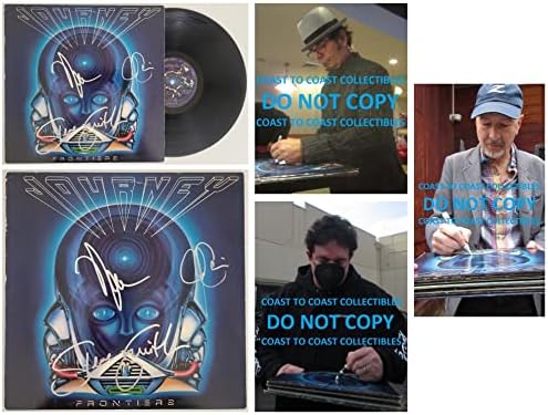 Neal Schon Steve Smith Jonathan Cain aláírt Utazás Határok album bakelit lemez COA bizonyíték CSILLAGOS
