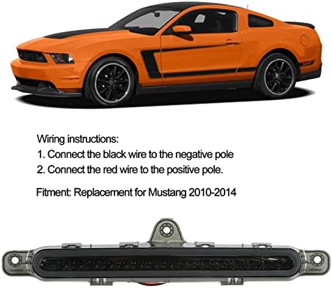 Fydun LED Harmadik Farok féklámpa 3. féklámpa Magas Mount Lámpa Füstös Shell Hátsó Farok Lámpa Csere Mustang 2010-2014