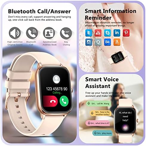 Okos Órák a Nők, 1.9 Smartwatch Bluetooth Hívás Fitness Tracker Android, illetve iOS-a pulzusszám Aludni, Monitor, 100+ Sport Mód, a Vér Oxigén,