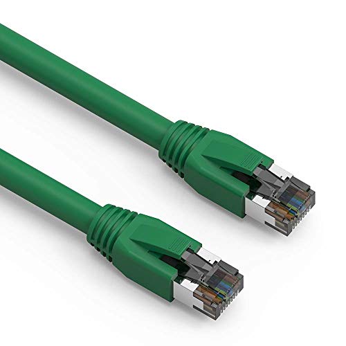 Kábel Központi LLC Fehér Macska, 8 Ethernet Kábel 0.5 Ft - 40 Gbps Sebességű S/FTP Cat 8 Internet Kábel Router, Modem - Professional