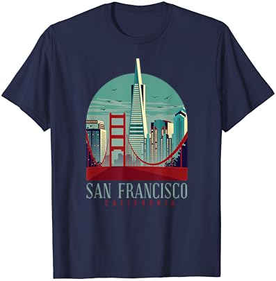 San Francisco, California Golden Gate Híd Souvenir Ajándék Póló