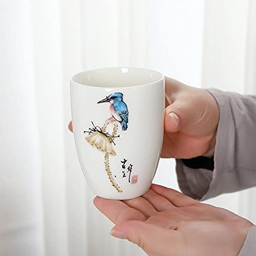 DODOUNA Nagy, Kézzel Festett Kerámia Fu Víz Bögre Fehér Porcelán teáscsésze Hivatal Kreatív, Kézzel készített Teáscsésze Háztartási