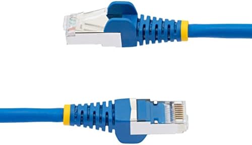 StarTech.com 12ft CAT6a Ethernet Kábel - Alacsony Füst Nulla Halogén (LSZH) - 10 Gigabit 500MHz 100W PoE RJ45 S/FTP Kék Hálózati