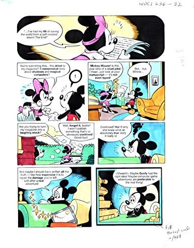 Mickey Egér Kézzel Festett Képregény Színes Útmutató 2003 Walt Disney 636-22