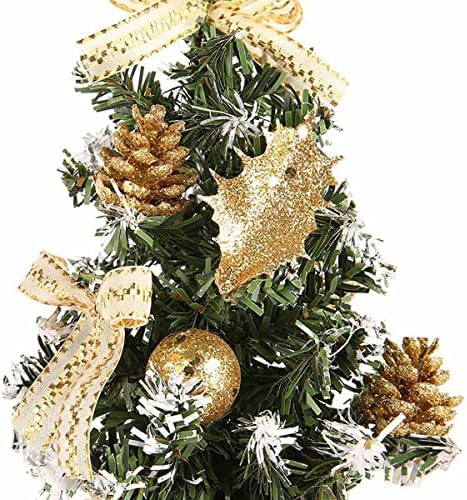 homeemoh 20cm Asztali Mini karácsonyfa, Karácsonyi lakásdekoráció Kis Fenyő Mesterséges Mini karácsonyfa Nappali Iroda