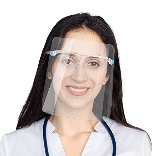 PANOPTX 200 DB Biztonsági arcvédőt a Szemüveg Keret, Újrafelhasználható Anti-Köd arcvédőt Tiszta Védő Teljes arcvédő Maszk Napi Védelem