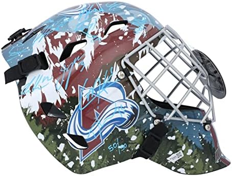 2022 Colorado Avalanche Stanley-Kupa Bajnokok Csapat Aláírt Kapus Maszk Fanatikusok - Dedikált NHL Sisakok, Maszkok