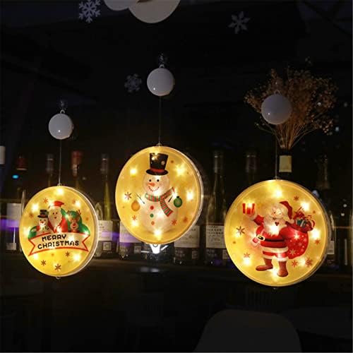 Elemes Karácsonyi Ablak Dekorációk a Világító LED Balek Fények a karácsonyfa Kandalló Ablak, Beltéri, mind Kültéri Dekoráció
