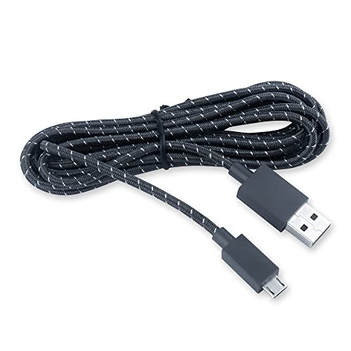 HUYUN 2.7 M 9FT Hosszú Eredeti Fonott Micro USB töltőkábel Vonal Wire Kábel, Kompatibilis az Xbox Elite Vezérlő 1698 Fehér Különleges Kiadás