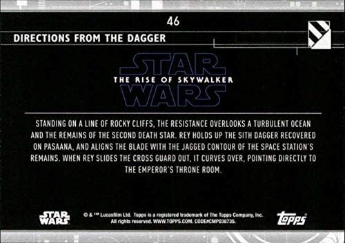 2020 Topps Star Wars A Rise of Skywalker Sorozat 246 Irányban a Tőr REY, FINN Kereskedelmi Kártya
