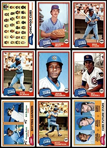1981 Topps Chicago Cubs Csapat készen áll Chicago Cubs (Set) NM+ Cubs