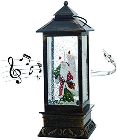 GUANGMING - Karácsonyi Hógömb Zenei LED Világító Karácsonyi Lámpás Játszik Boldog Karácsonyt lakberendezés Hálaadás Dísztárgyak, Egyedi Ajándék