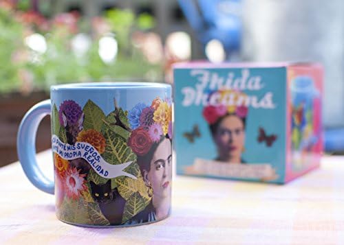Frida Kahlo Művészeti Bögre - Híres Idézetek, angol, spanyol