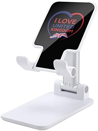 Imádom az Egyesült Királyság mobiltelefon Állni Asztal Összecsukható Telefon tulajdonosa Magasság Szögben Állítható, Masszív Állvány Rózsaszín-Stílus