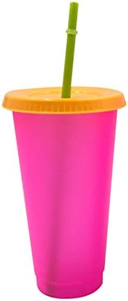 W729r9 színváltó Csésze Fedelét, majd Szalma Újrahasználható Műanyag Hideg Víz Felnőtt Jeges Co