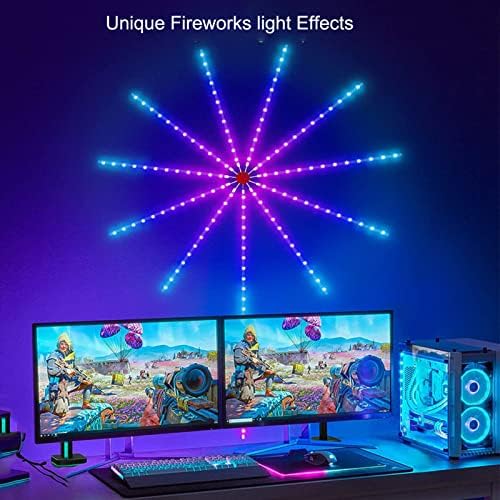 Okos Tűzijáték LED Hálószoba Dekoráció, Taps, A Hang, Hang Aktivált LED Szalag Világítás a Remote Alkalmazás-Ellenőrzés, Zene, Hang