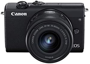 Canon EOS M200 Kompakt tükör nélküli Digitális Vlogging Fényképezőgép EF-M 15-45mm Lencse, Függőleges 4K Videó Támogatás, 3.0-inch LCD Touch