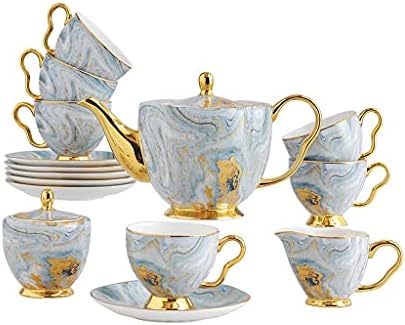 SHYPT porcelán Kávés Készlet Arany Porcelán Délutáni Tea Csésze Szett Cukor Tál, Fazék Drinkware Coffeeware