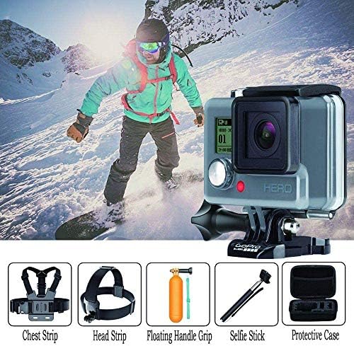 Navitech 18-in-1 Akció Kamera Tartozékok Combo Kit EVA Esetben - Kompatibilis A Campark X30 4K Kamera Akció