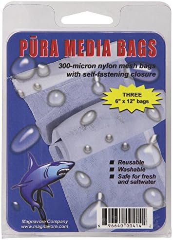 Pura (Magnavore) APU00414 3-Pack 300-Mikron Média Táskák Akvárium Szűrő, 6. 12-Es