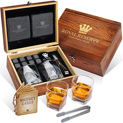 Whiskey Kövek Ajándék által Meghatározott Királyi Tartalék | Kézműves Kialakított Hűtés Sziklák Scotch Whisky Szemüveg Lap Táblázat