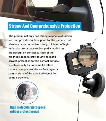 Mágneses Kamera Állvány Mágneses Láb Mini Labda Fejét, nagy teherbírású Fém Biztonságosan Rögzíthető Acélból vagy Más, Mágneses