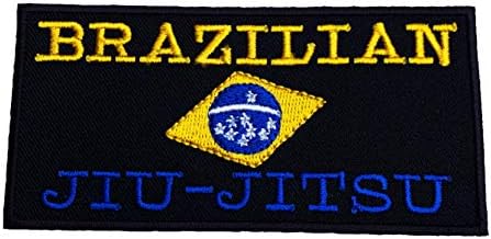 Brazil Jiu Jitsu Javítás Hímzett Vas/Varrni a Jelvény BJJ Küzdenek Gi Kabát, Nadrág Nadrág Jelvények