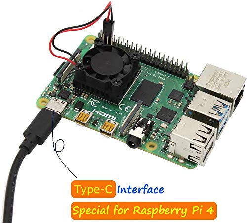 Raspberry Pi 4 Modell B CPU HeatSinks Egyetlen hűtőventilátor a RAM LAN USB Chip Hűtőborda Készlet