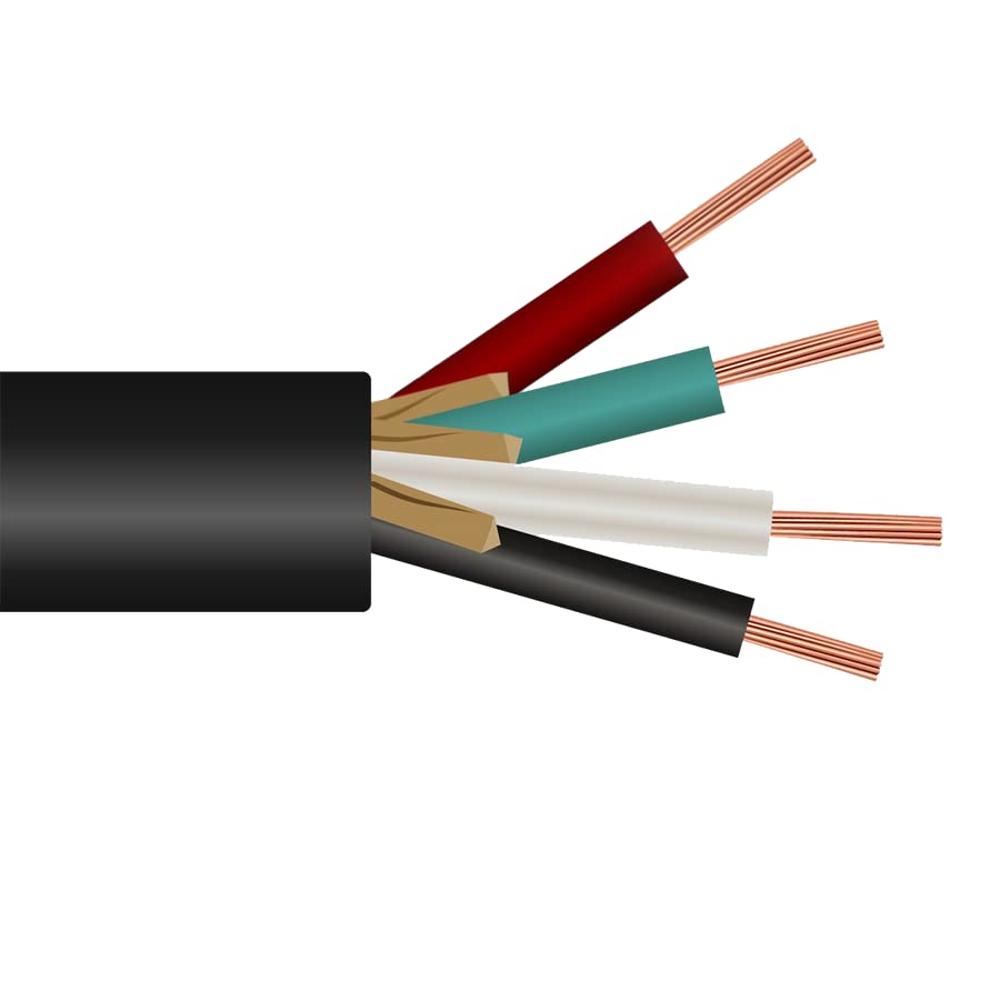 (Levágja A Lábát) Wirenco 16/4 SOOW Hordozható Kábel, 600V, RoHS Konform