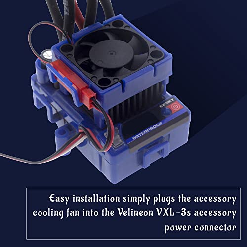 GLOBACT VXL-3s ESC hűtőventilátor hűtőborda Nagy Sebességű Ventilátor Hűtőborda a 1/10 Slash 4x4 Eszeveszett 4x4 VXL Rustler