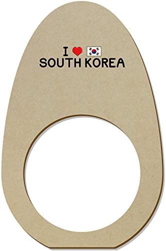 Azeeda 5 x 'Szeretem Dél-Korea Fa Szalvéta Gyűrű/Jogosultjai (NR00051767)