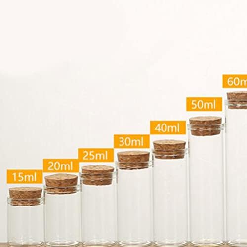 Hemoton Élelmiszer-Tároló Tartályok 20db Üvegek Dugók Kis Pohár Szívességet Üvegek Honey Pot Üveg Palackok Információk Üveg