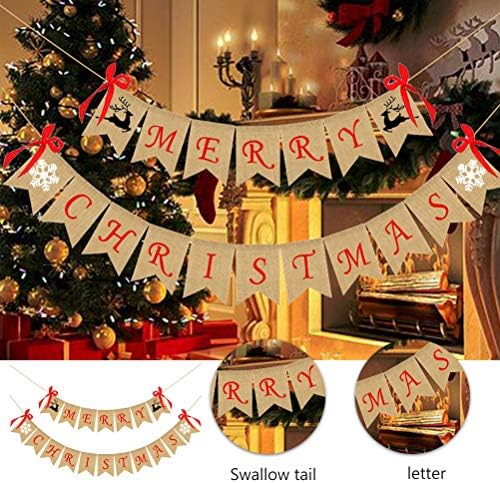 PartyKindom 1 Állítsa A Karácsonyi Hal Farkát Zászló Dekoráció Íj Boldog Karácsonyt Burgee (Khaki) Karácsonyi Díszek
