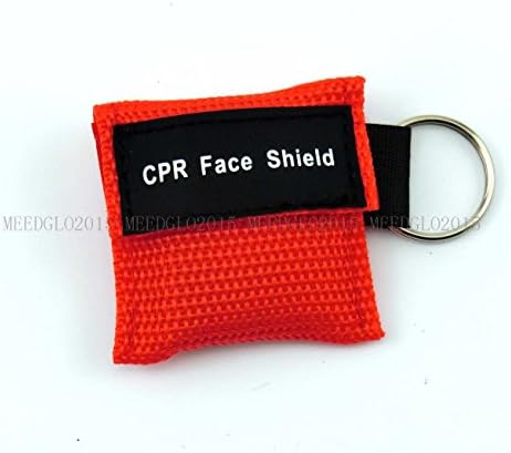 KTKANG 100 Db/Csomag CPR Akadály Kulcstartó ÚJRAÉLESZTÉS arcvédőt Aed 5 Színben